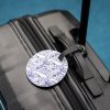 LuggageTag-1 Large Hand-drawn Luggage Tag | 藍白手繪行李牌