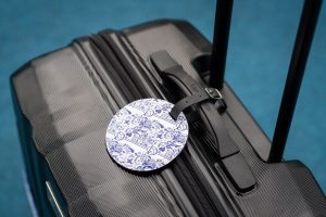 Hand-drawn Luggage Tag | 藍白手繪行李牌